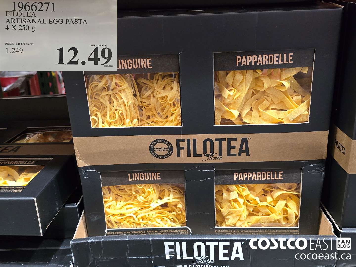 1966271 FILOTEA ARTISANAL EGG PASTA 4X 250 9 $12.49