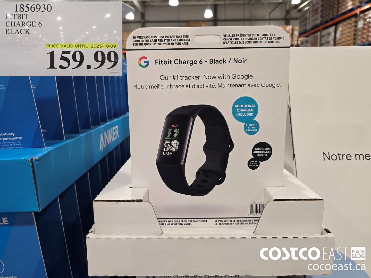 1856930 FITBIT CHARGE 6 BLACK $159.99