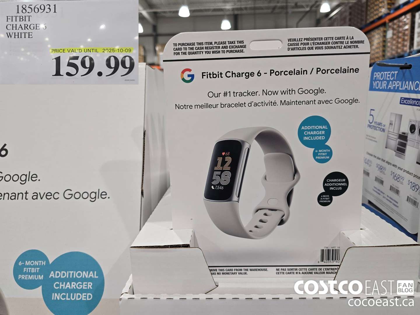 1856931 FITBIT CHARGE 6 WHITE $159.99