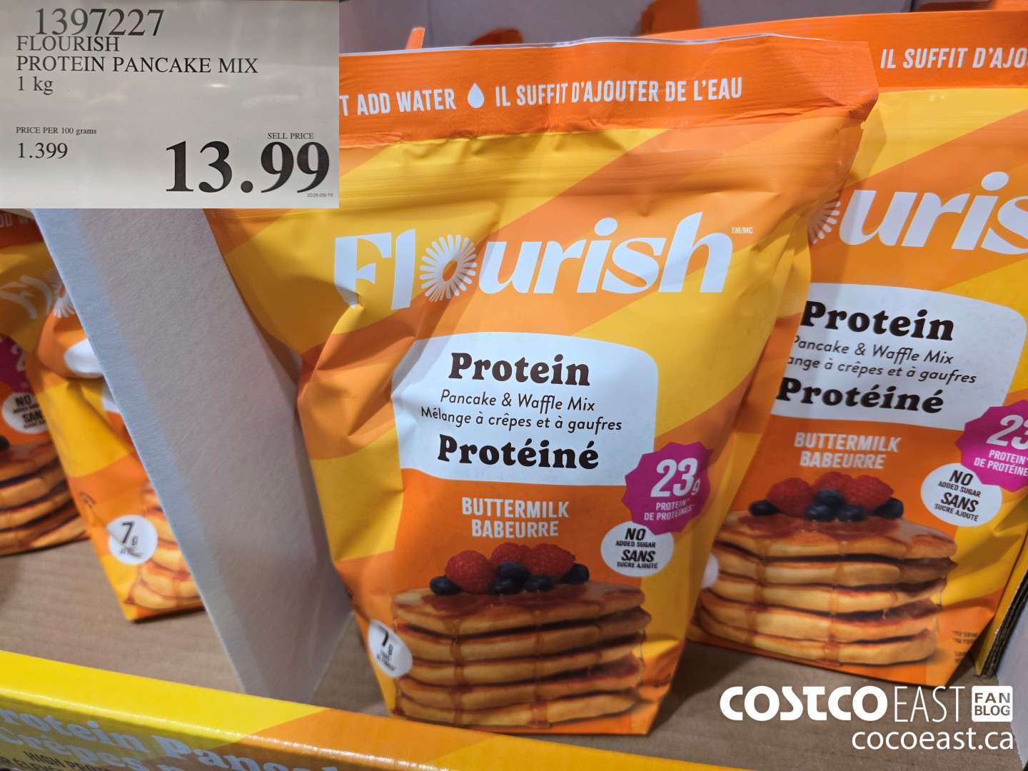 1397227 FLOURISH PROTEIN PANCAKE MIX 1 kg $13.99