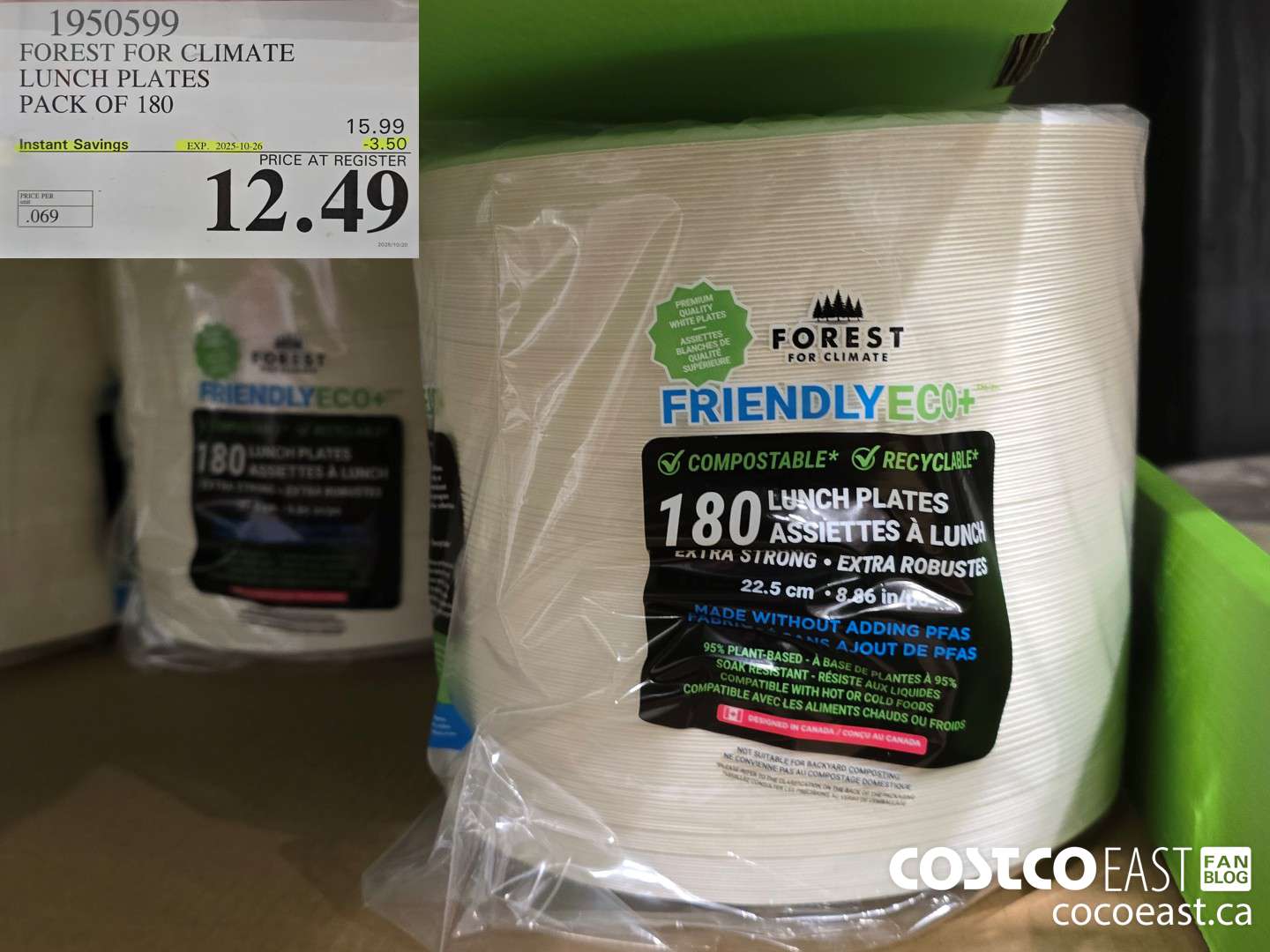 1950599 FOREST FOR CLIMATE LUNCH PLATES PACK OF 180 ($3.50 INSTANT SAVINGS EXPIRES ON 2025-10-26) $12.49