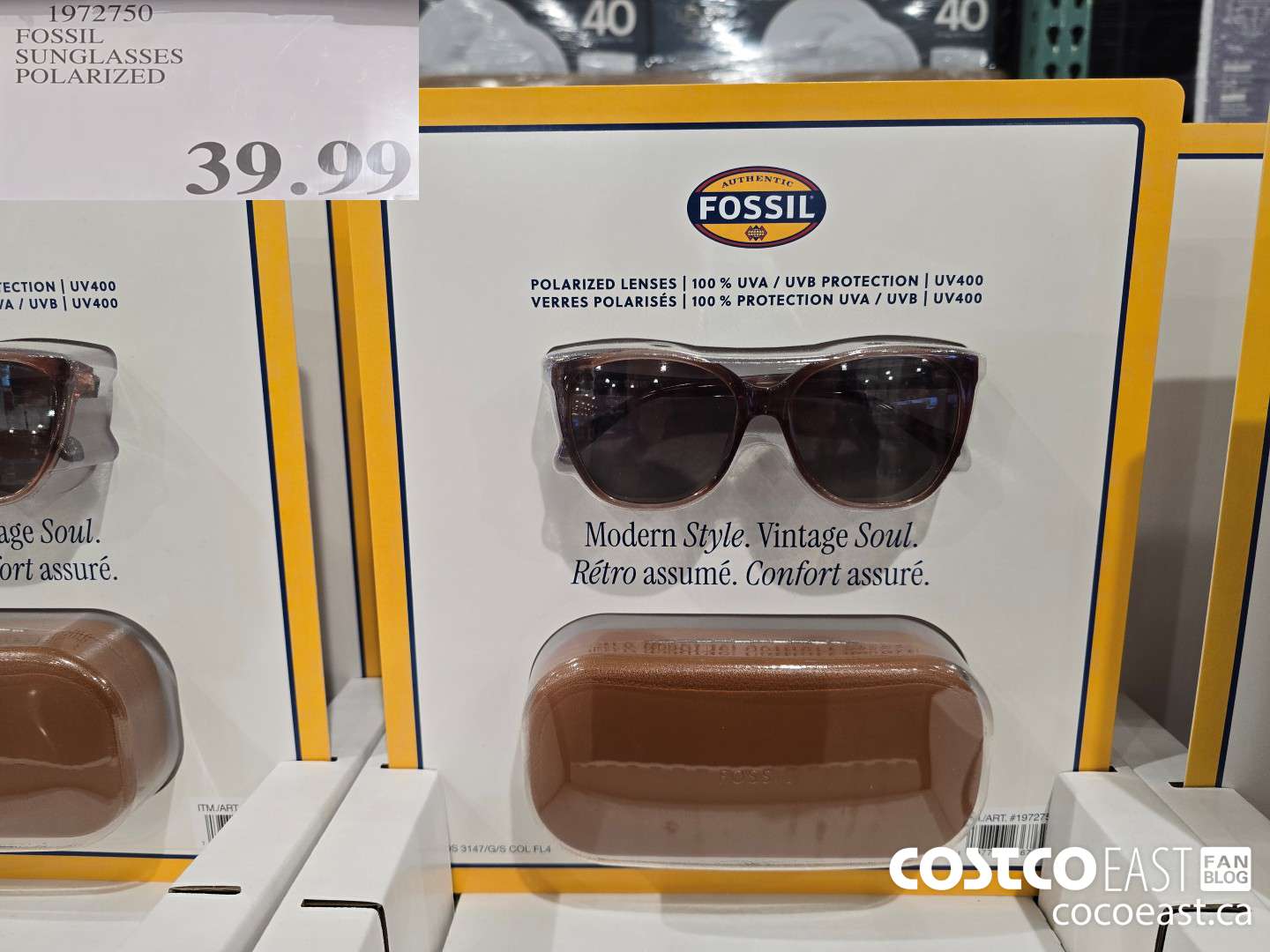 1972750 FOSSIL SUNGLASSES POLARIZED $39.99