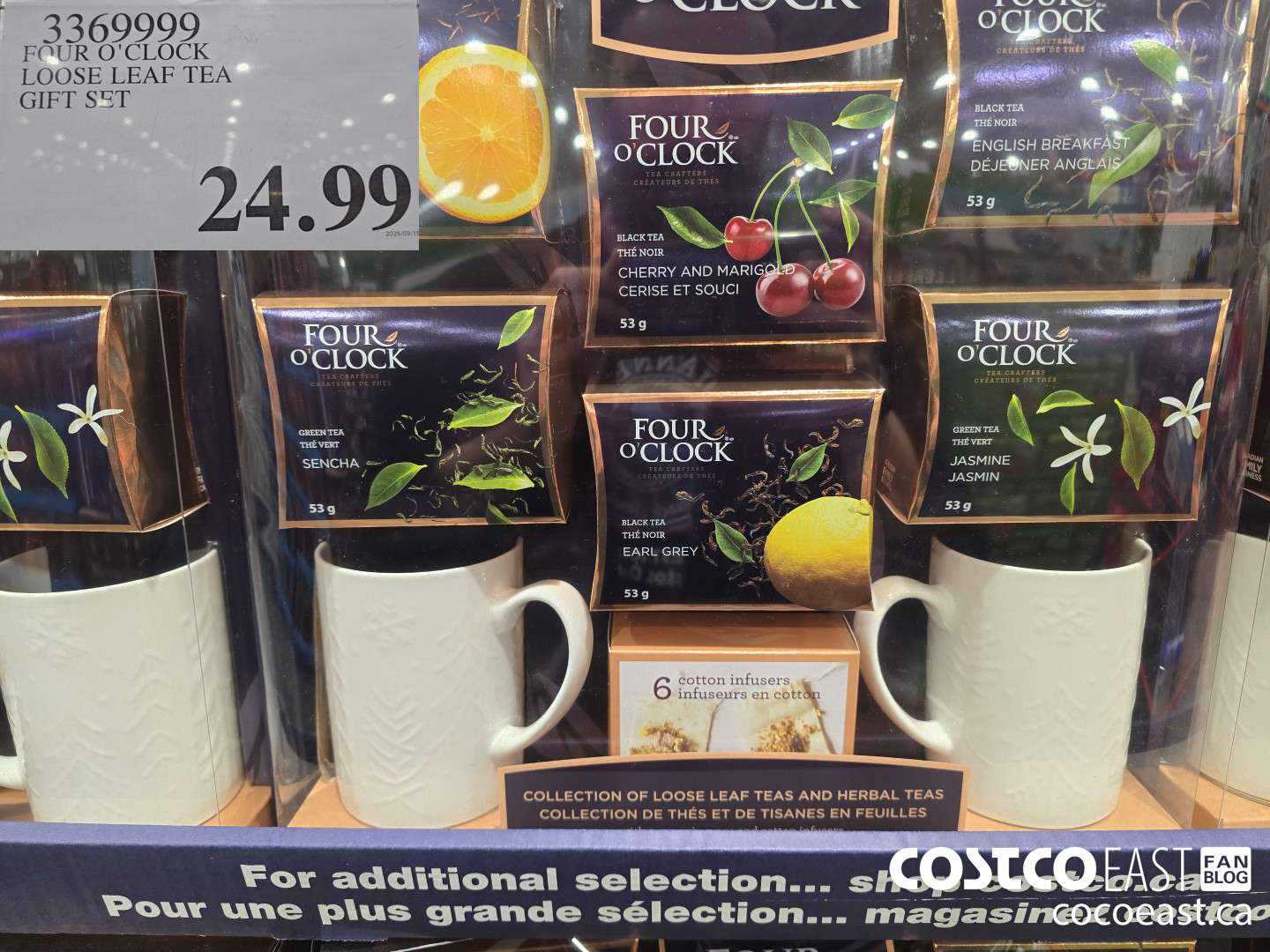 3369999 FOUR O'CLOCK LOOSE LEAF TEA GIFT SET $24.99