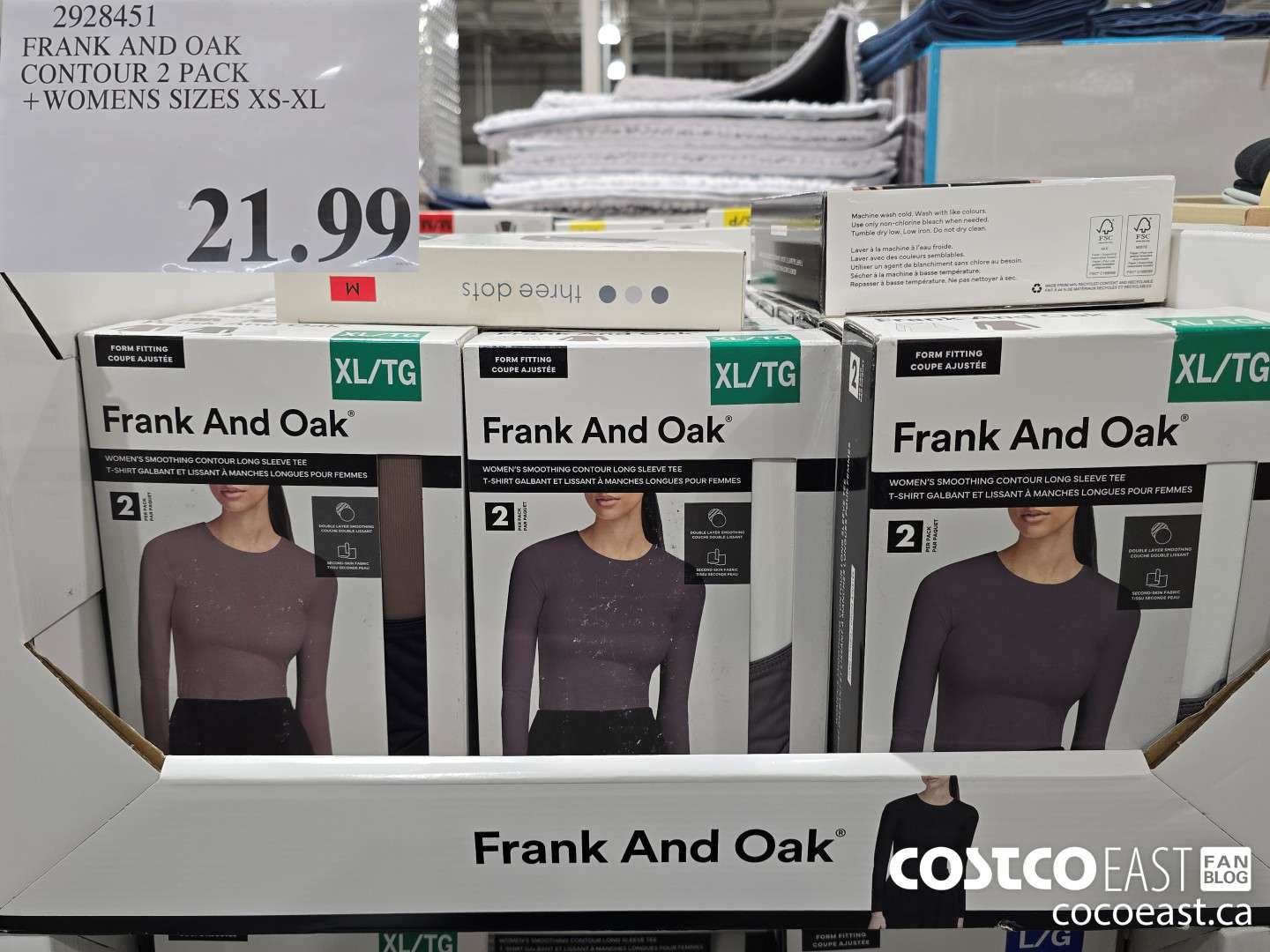 2928451 FRANK AND OAK CONTOUR 2 PACK +WOMENS SIZES XS-XL $21.99