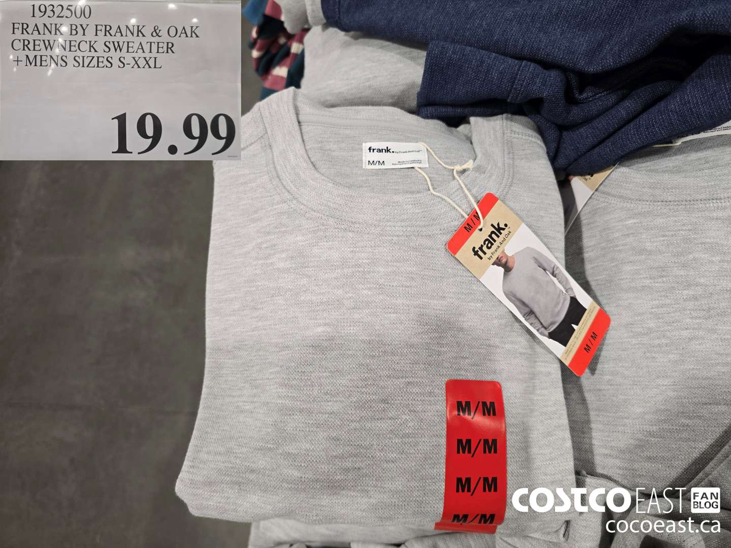 1932500 FRANK BY FRANK & OAK CREW NECK SWEATER +MENS SIZES S-XXL $19.99