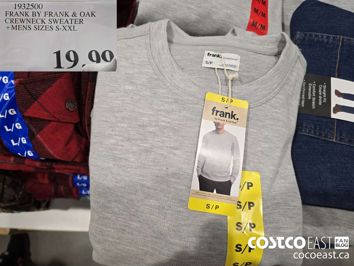 1932500 FRANK BY FRANK & OAK CREW NECK SWEATER +MENS SIZES S-XXL $19.99