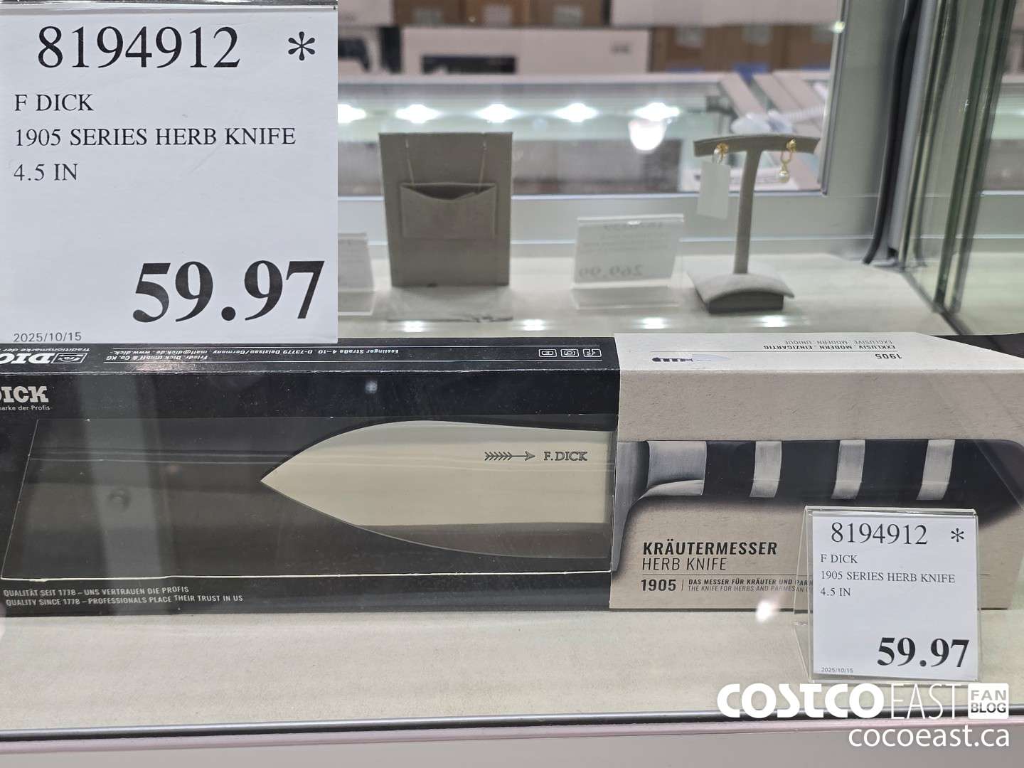 8194912 F DICK 1905 SERIES HERB KNIFE 4.5 IN $59.97