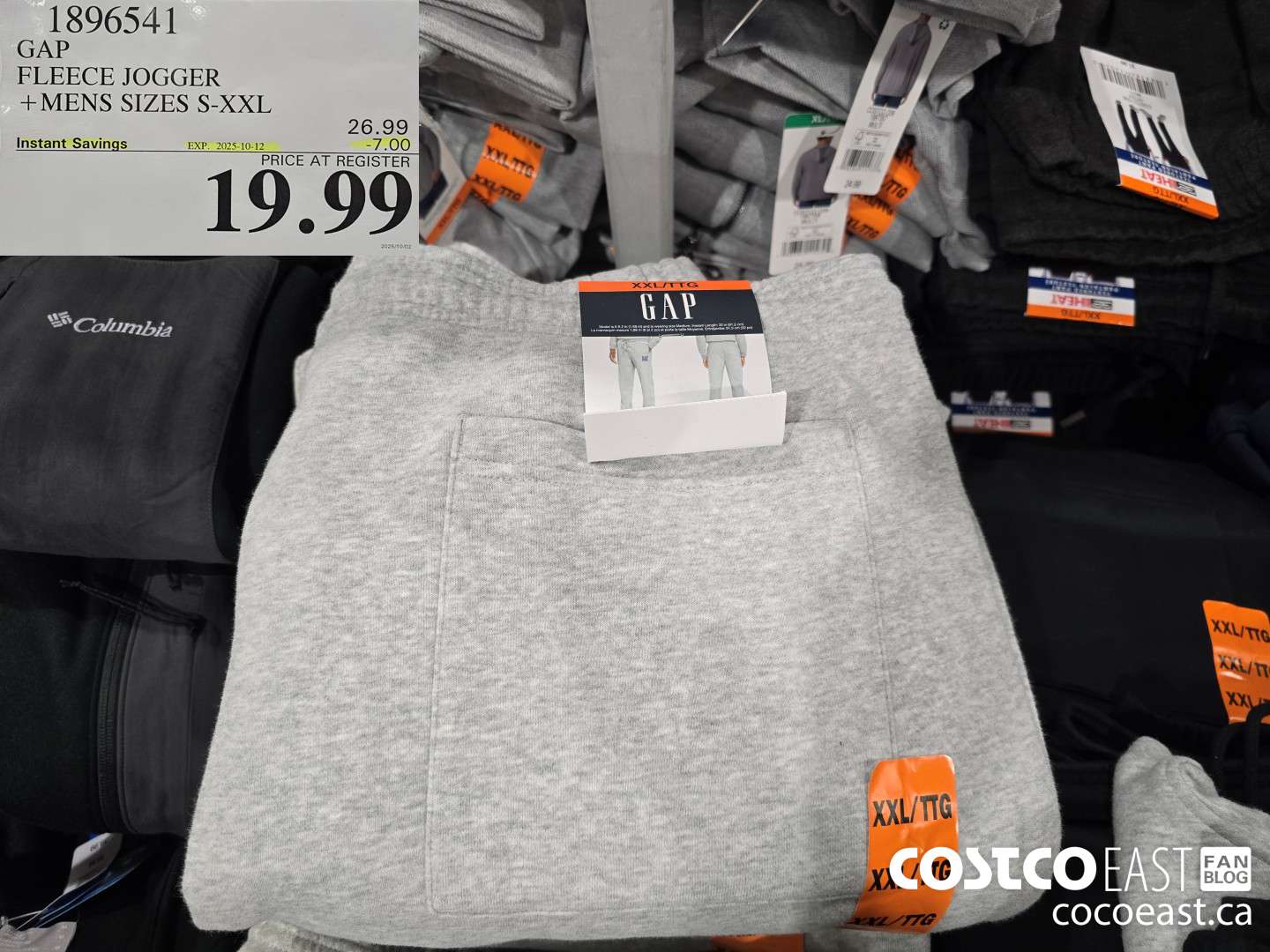 1896541 GAP FLEECE JOGGER +MENS SIZES XS-XXL ($7.00 INSTANT SAVINGS EXPIRES ON 2025-10-12) $19.99