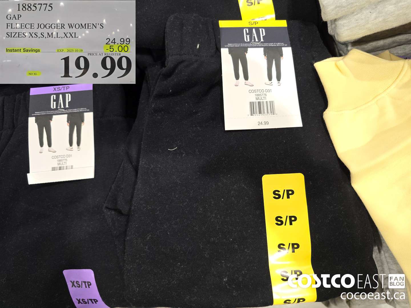 1885775 GAP FLEECE JOGGER +WOMENS SIZES XS-XXL ($5.00 INSTANT SAVINGS EXPIRES ON 2025-10-19) $19.99