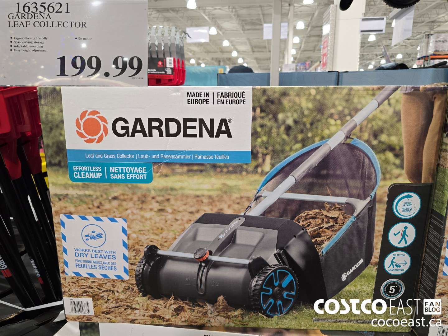 1635621 GARDENA LEAF COLLECTOR $199.99