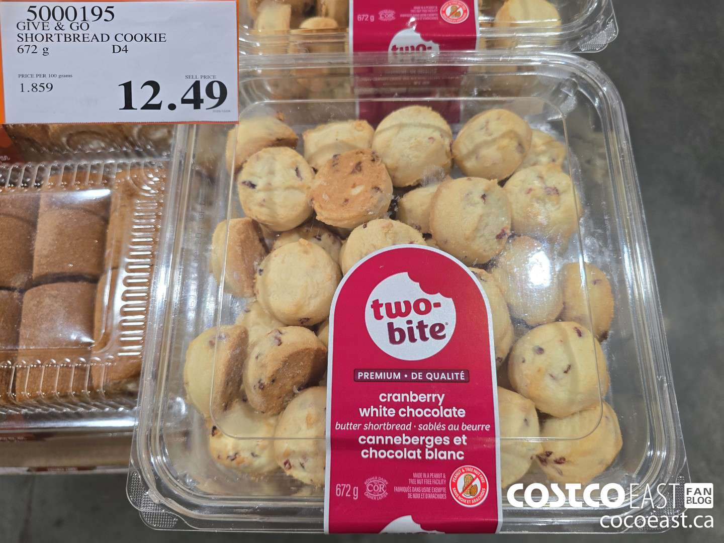 5000195 GIVE & GO SHORTBREAD COOKIE 672 g D4 $12.49