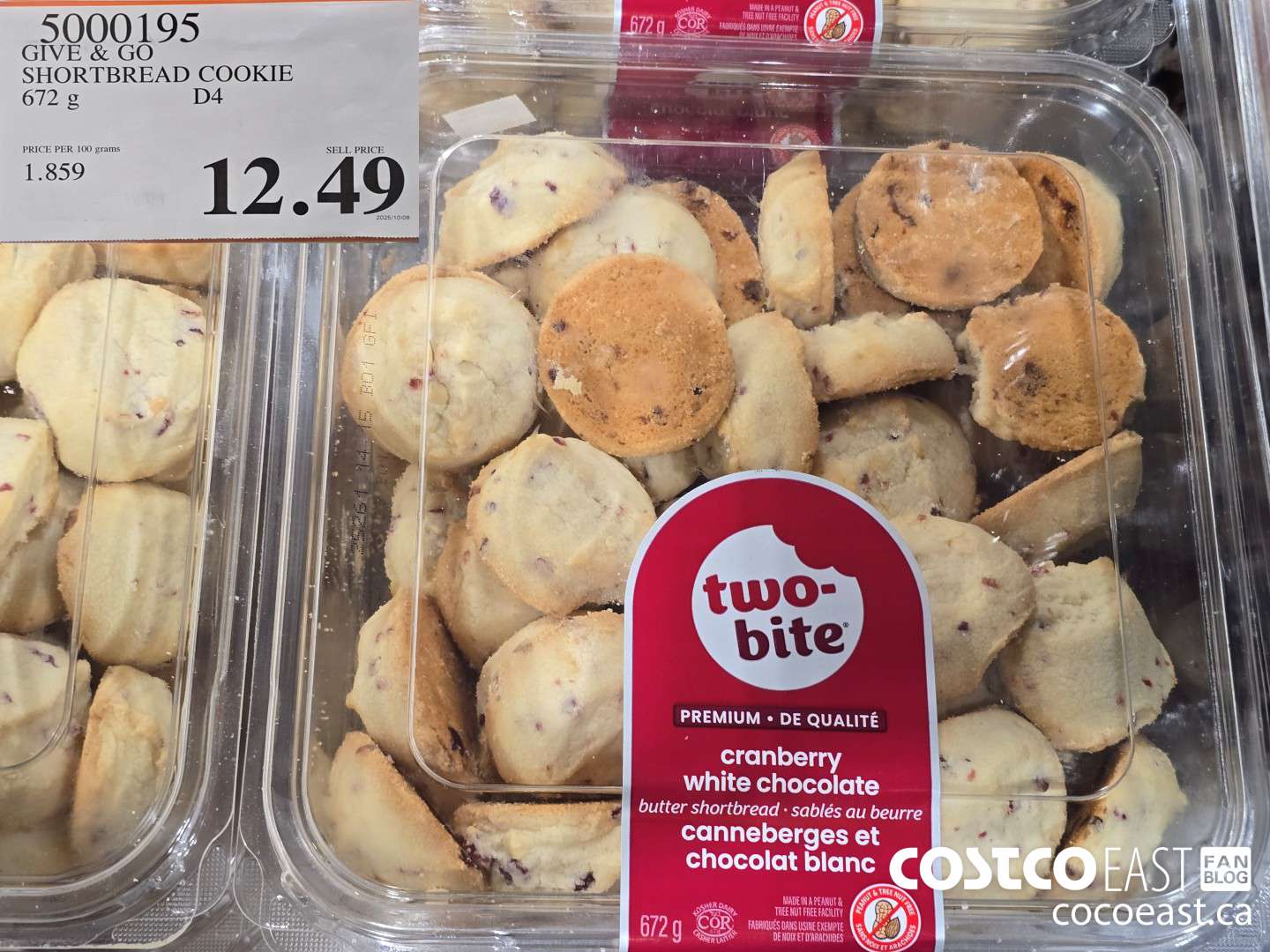 5000195 GIVE & GO SHORTBREAD COOKIE 672 g D4 $12.49