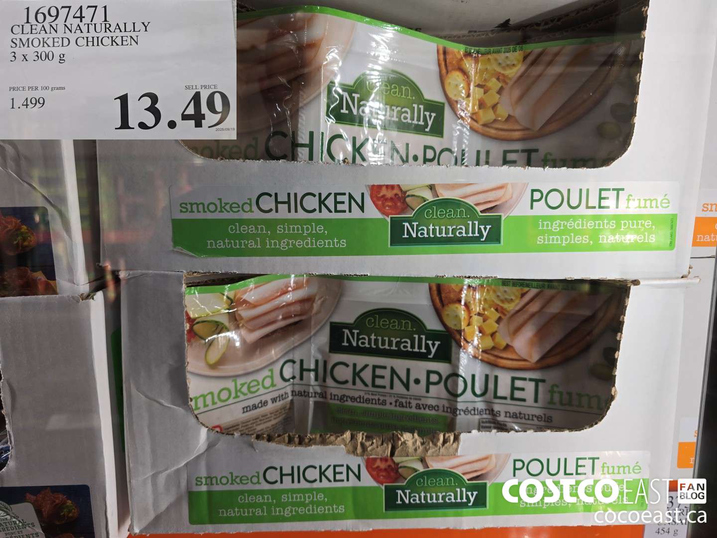 1697471 GOLD LABEL NATURALS SLICED CHICKEN 3 x 300 g $13.49