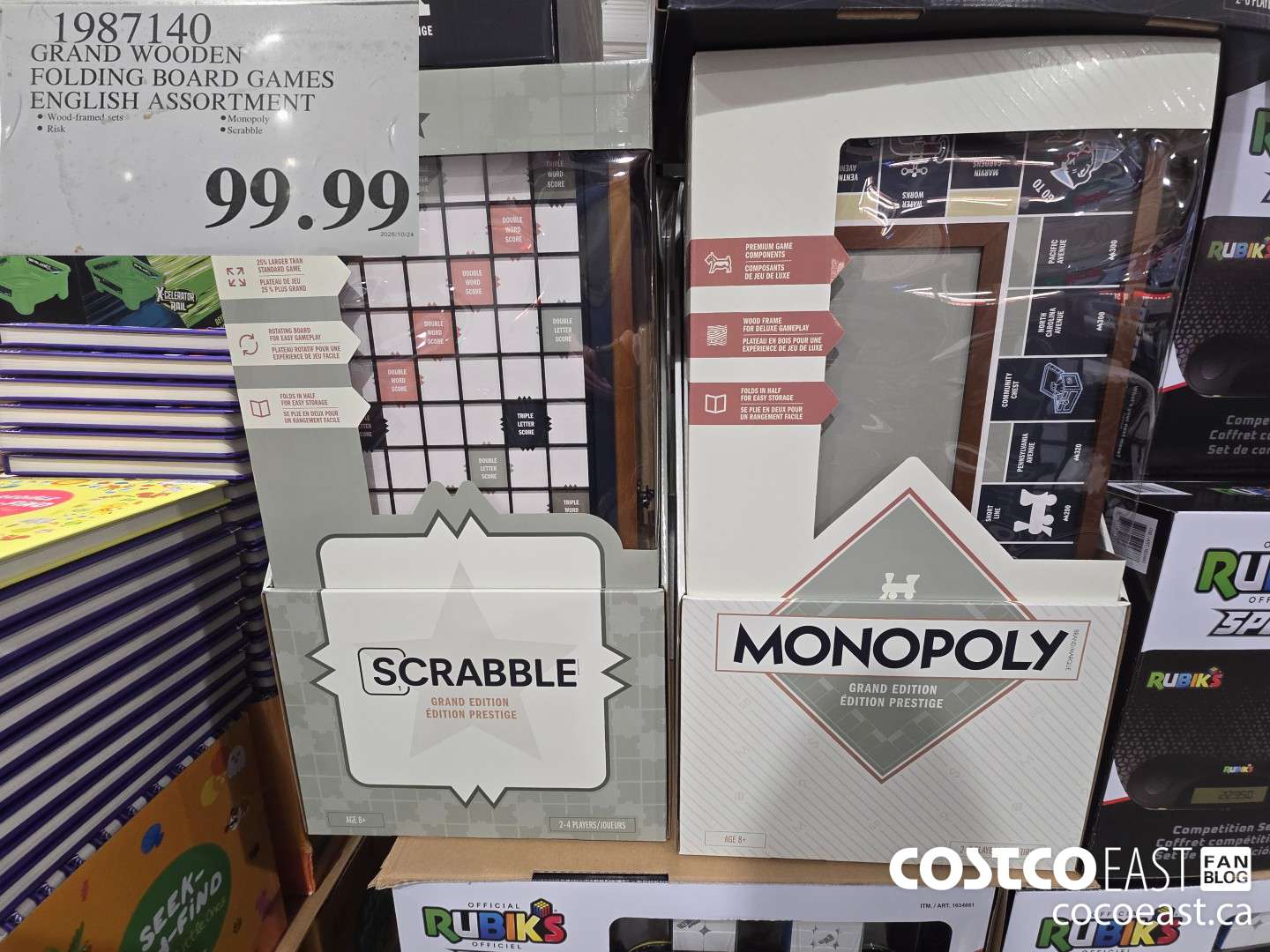 1987140 GRAND WOODEN FOLDING. BOARD GAMES ENGLISH ASSORTMENT $99.99