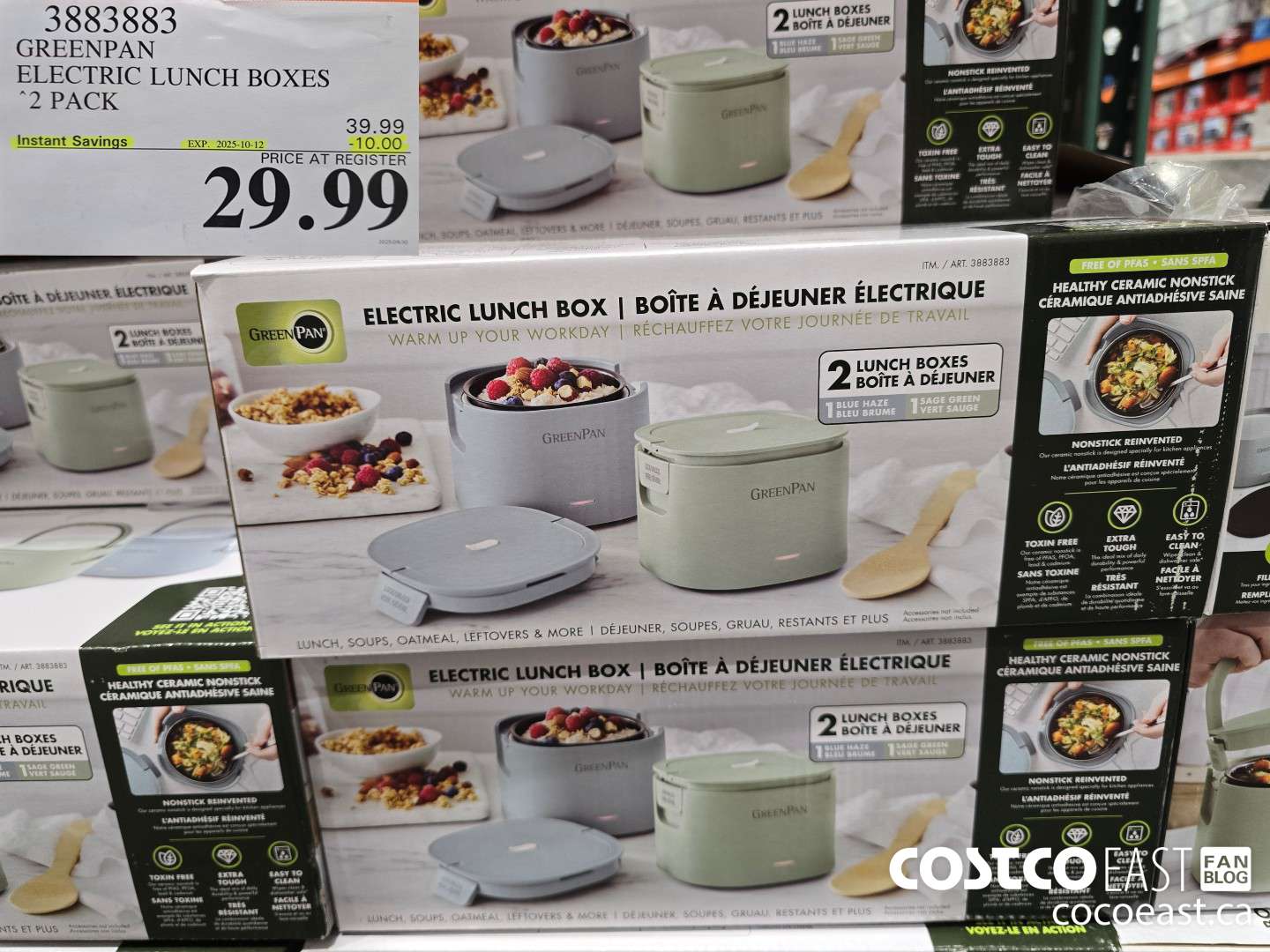 3883883 GREENPAN ELECTRIC LUNCH BOXES 2-PACK ($10.00 INSTANT SAVINGS EXPIRES ON 2025-10-12) $29.99