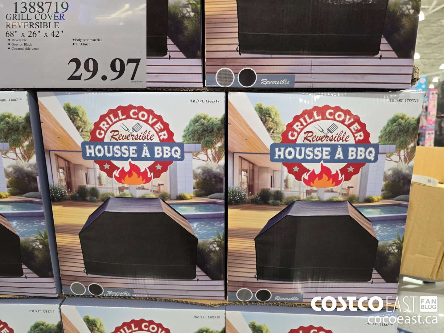 1388719 GRILL COVER REVERSIBLE 68