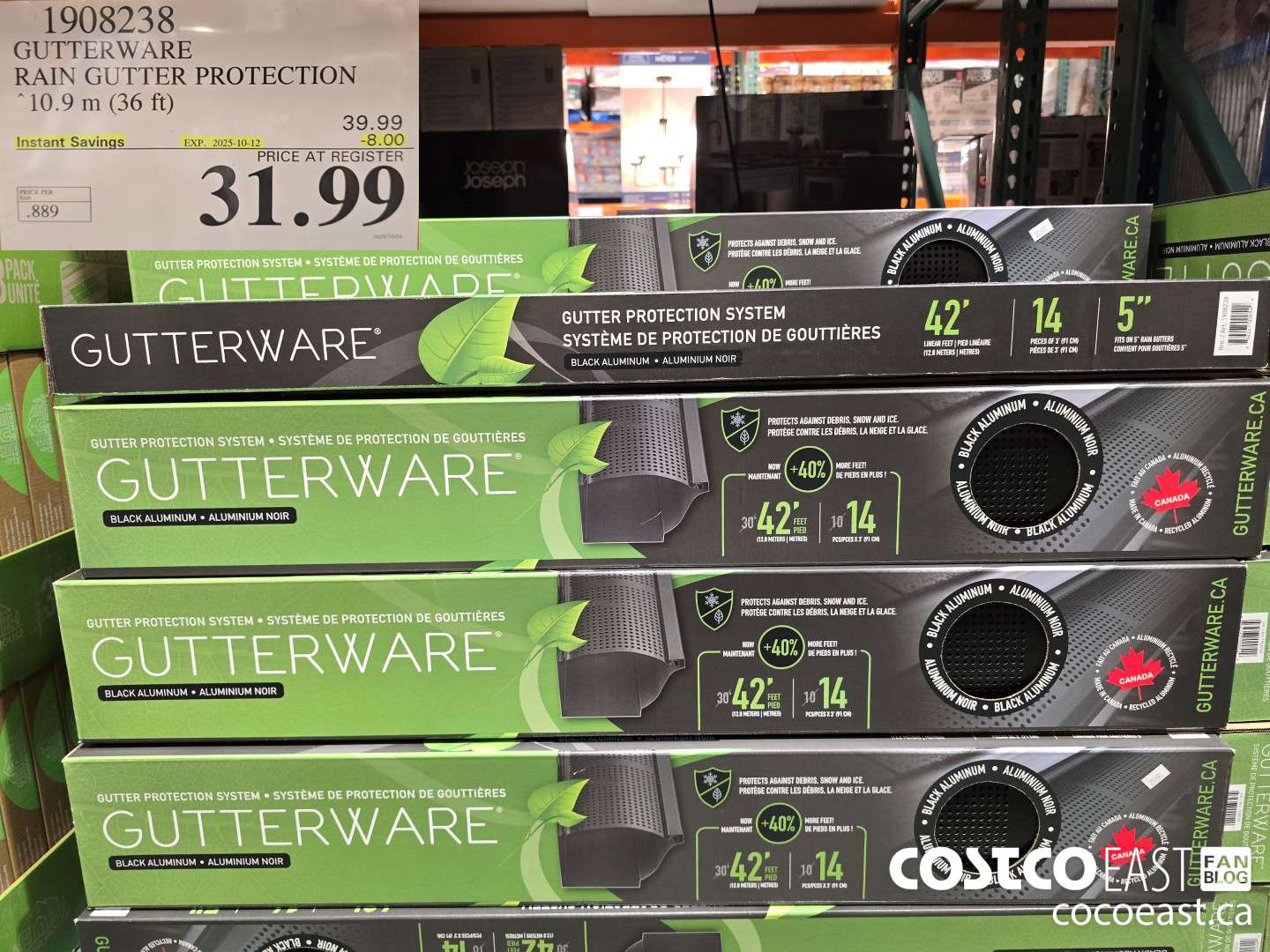 1908238 GUTTERWAPE RAIN GUTTER PROTECTION 10.9 m (36 ft) ($8.00 INSTANT SAVINGS EXPIRES ON 2025-10-12) $31.99