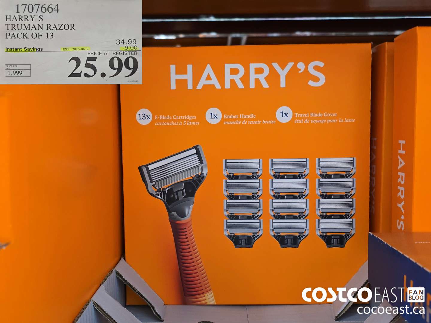 1707664 HARRY'S TRUMAN RAZOR PACK OF 13 ($9.00 INSTANT SAVINGS EXPIRES ON 2025-10-12) $25.99