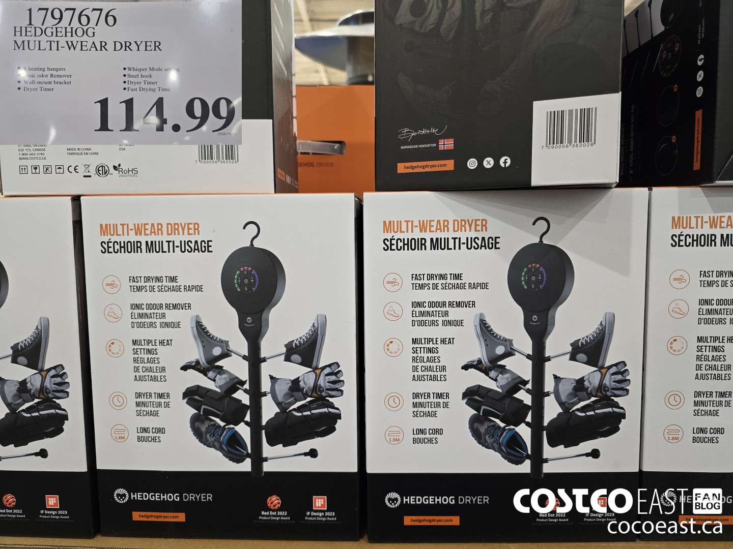 1797676 HEDGEHOG MULTI-WEAR DRYER $114.99