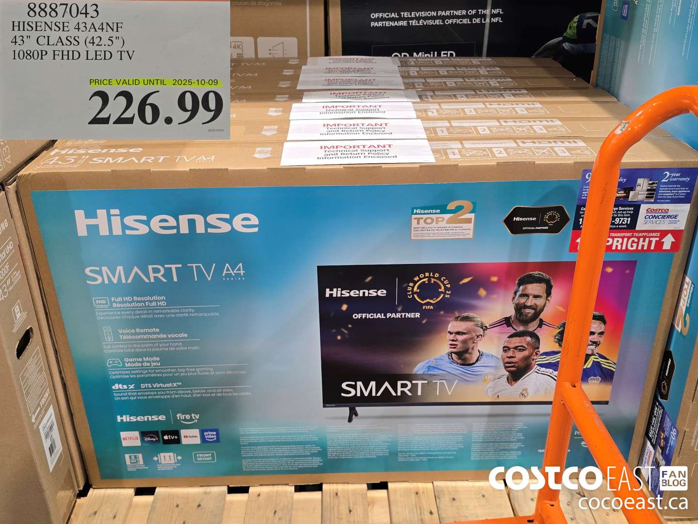 8887043 HISENSE 43A4NF 43