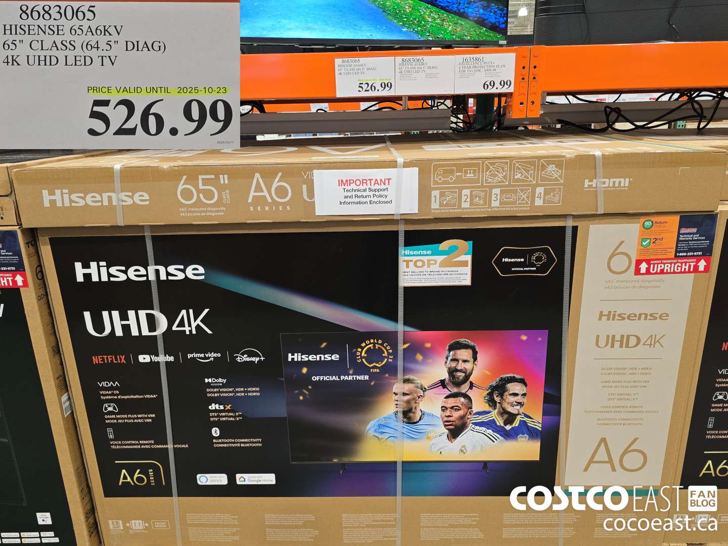 8683065 HISENSE 65A6KV 65