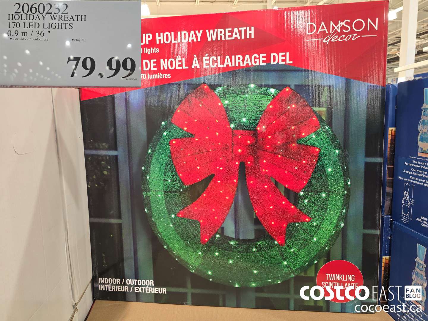 2060232 HOLIDAY WREATH 170 LED LIGHTS 0.9 M / 36