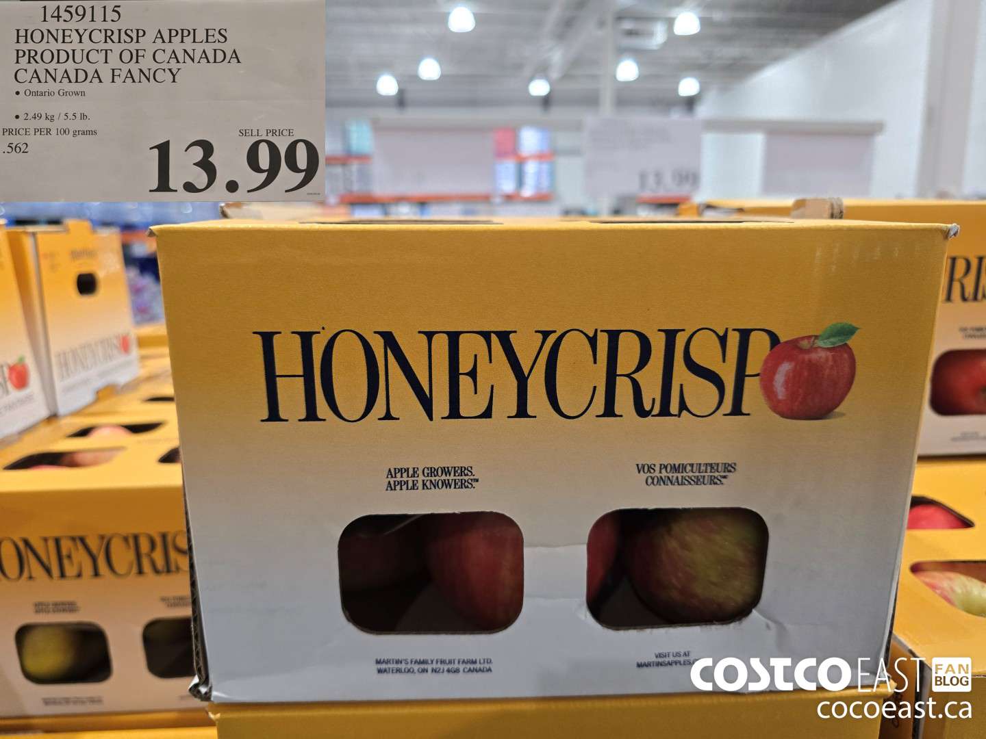 1459115 HONEYCRISP APPLES PRODUCT OF CANADA CANADA FANCY $13.99