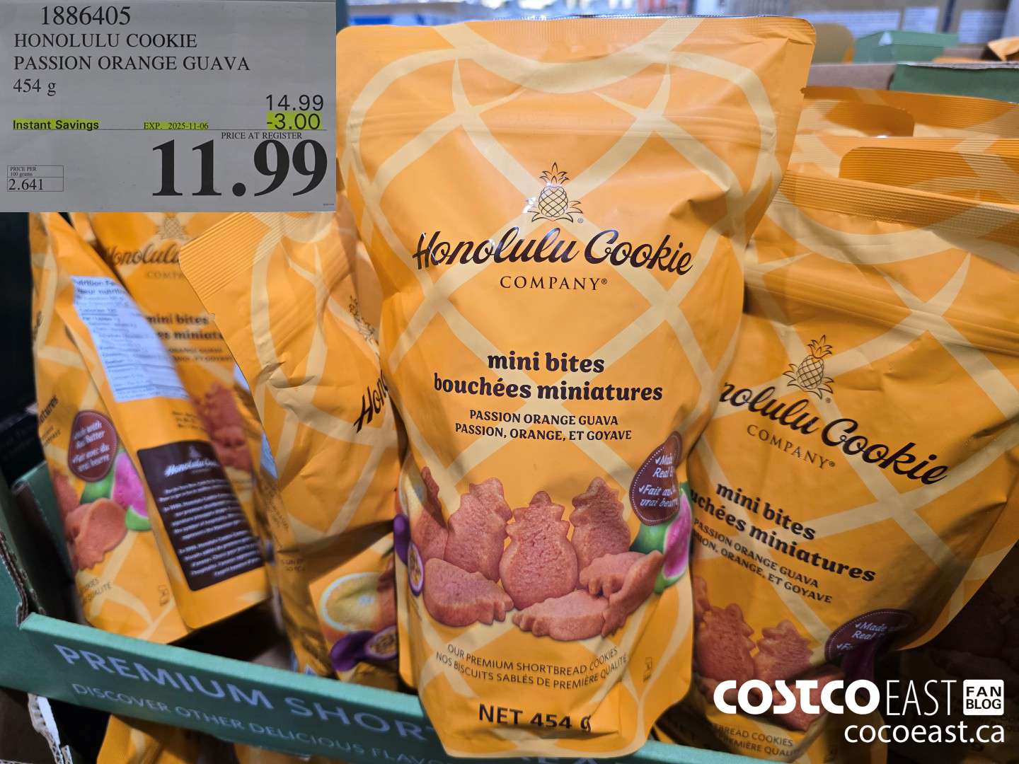 1886405 HONOLULU COOKIE PASSION ORANGE GUAVA 454 g ($3.00 INSTANT SAVINGS EXPIRES ON 2025-11-06) $11.99