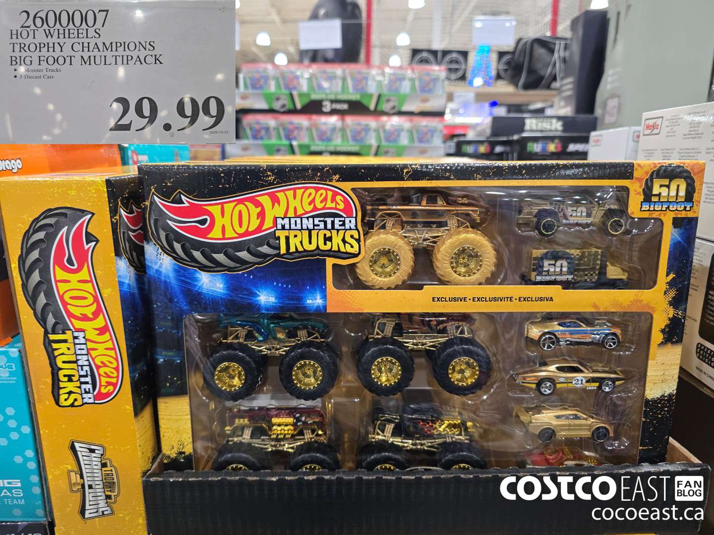 2600007 HOT WHEELS TROPHY CHAMPIONS BIG FOOT MULTIPACK $29.99
