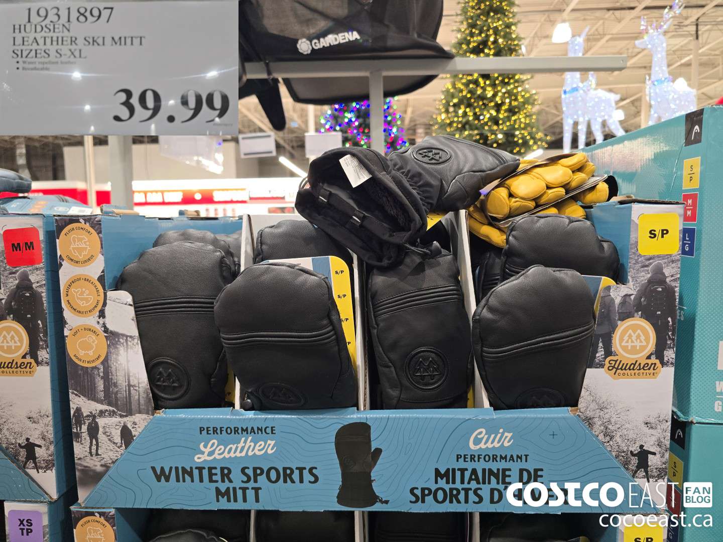 1931897 HUDSEN LEATHER SKI MITT SIZES S-XL $39.99