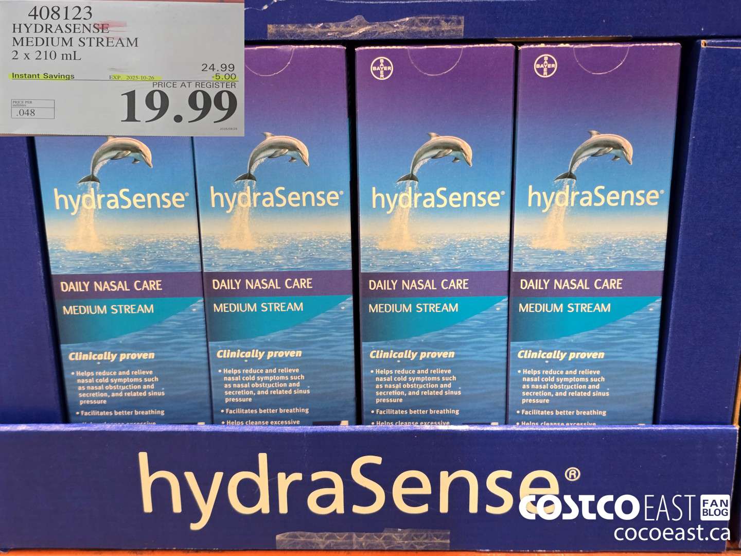 408123 HYDRASENSE MEDIUM STREAM 2 x 210ml ($5.00 INSTANT SAVINGS EXPIRES ON 2025-10-26) $19.99