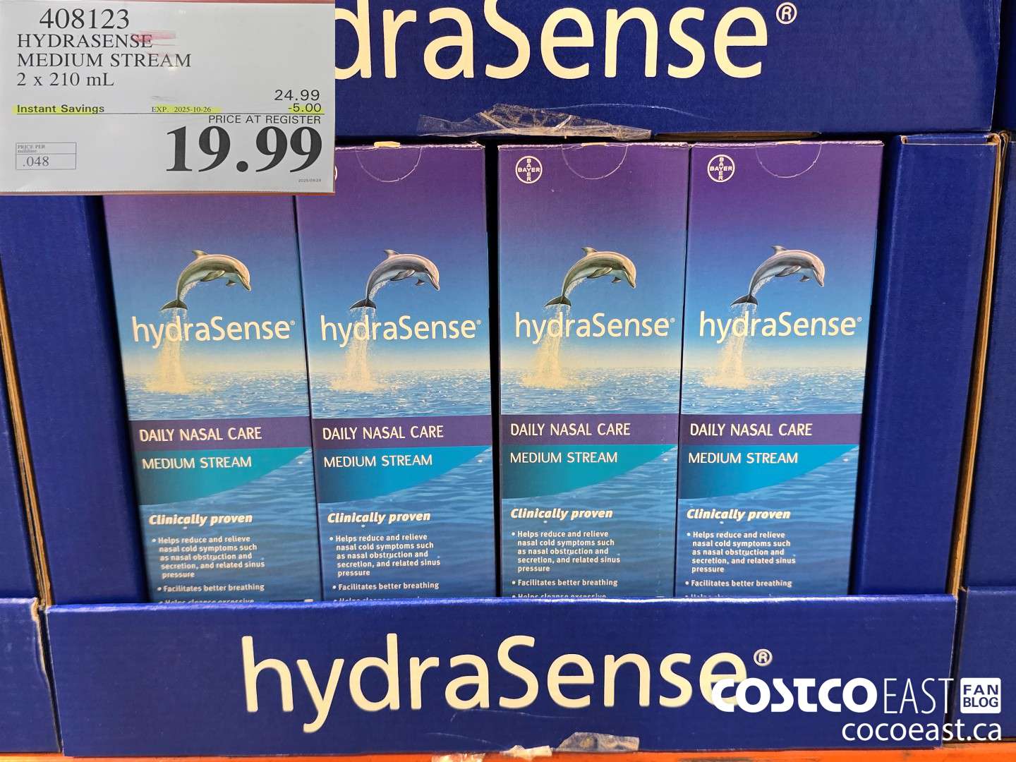 408123 HYDRASENSE MEDIUM STREAM 2 x 210ml ($5.00 INSTANT SAVINGS EXPIRES ON 2025-10-26) $19.99