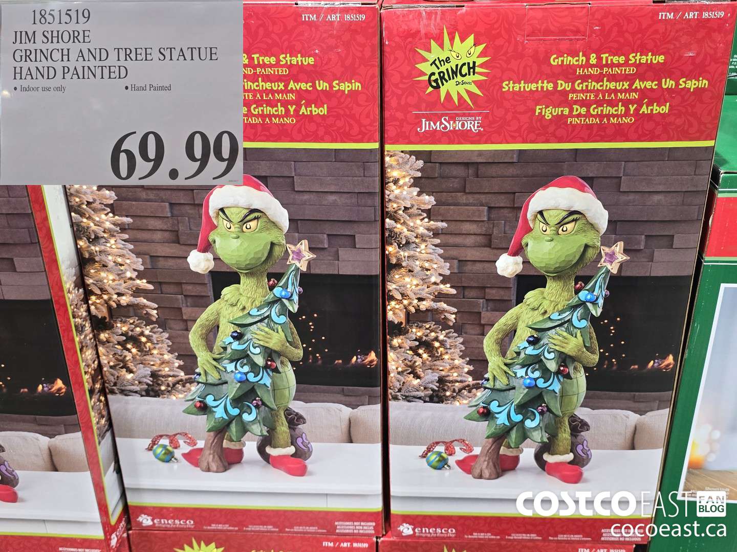 1851519 JIM SHORE GRINCH AND TREE STATUE HAND PAINTED $69.99
