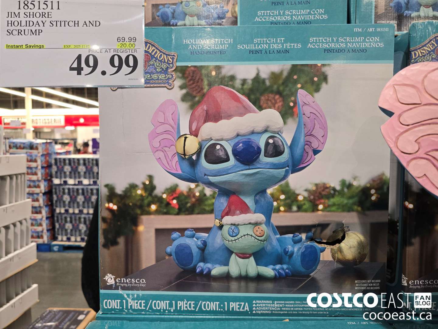 1851511 JIM SHORE HOLIDAY STITCH AND SCRUMP ($20.00 INSTANT SAVINGS EXPIRES ON 2025-11-02) $49.99