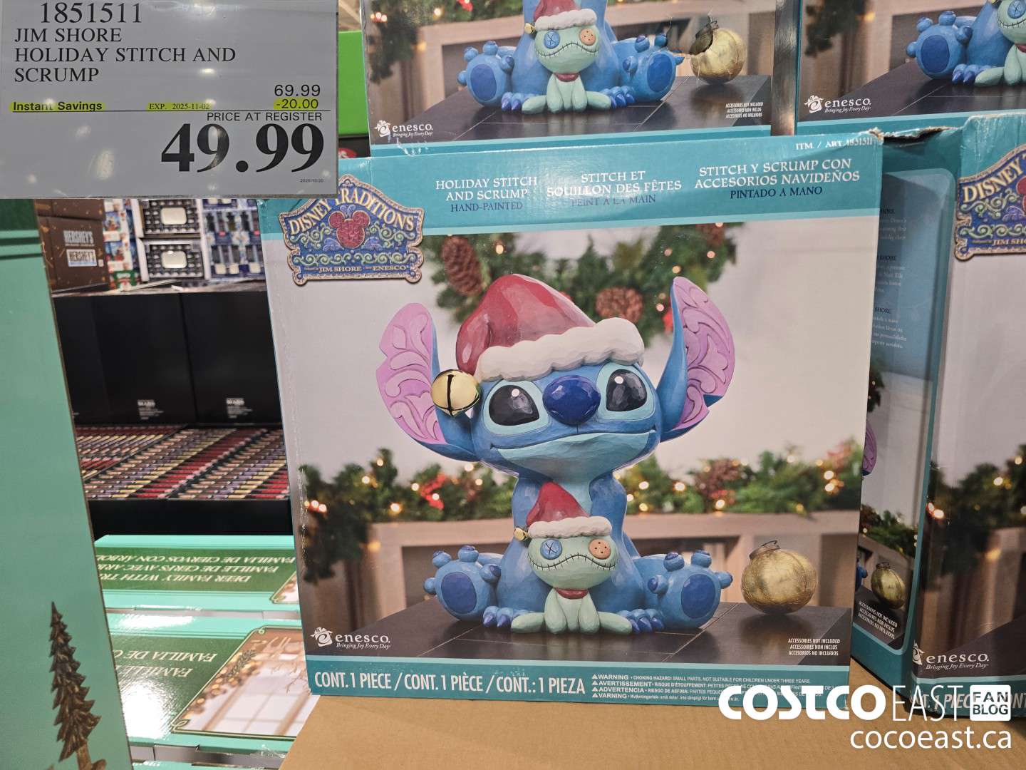 1851511 JIM SHORE HOLIDAY STITCH AND SCRUMP ($20.00 INSTANT SAVINGS EXPIRES ON 2025-11-02) $49.99