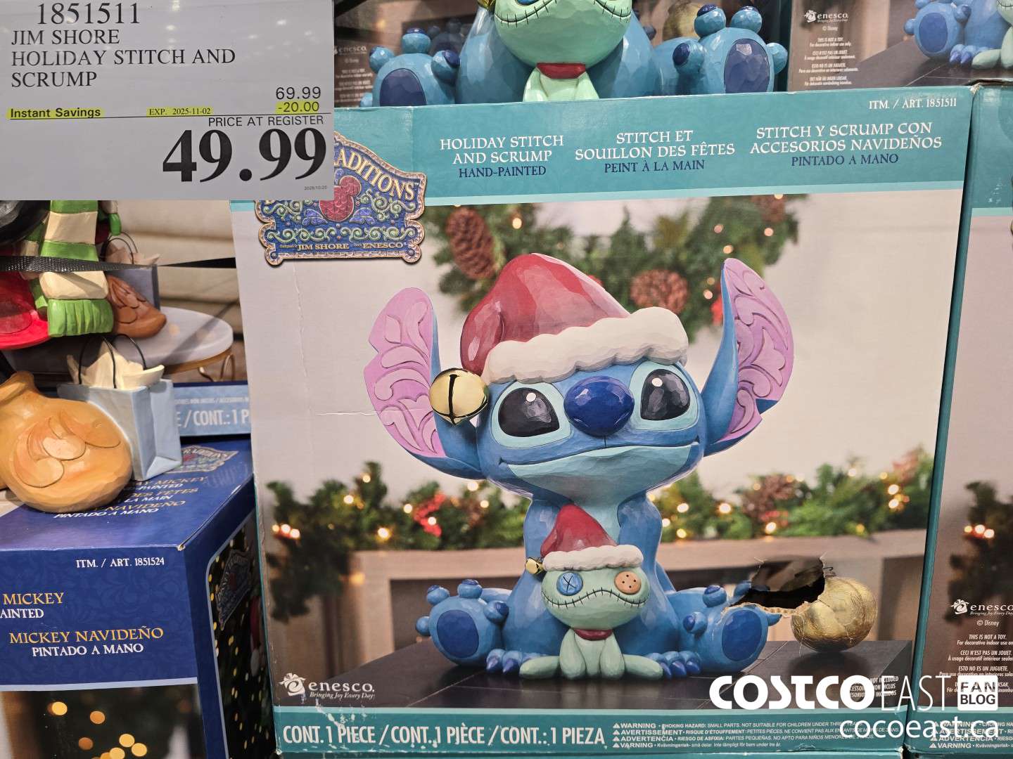 1851511 JIM SHORE HOLIDAY STITCH AND SCRUMP ($20.00 INSTANT SAVINGS EXPIRES ON 2025-11-02) $49.99