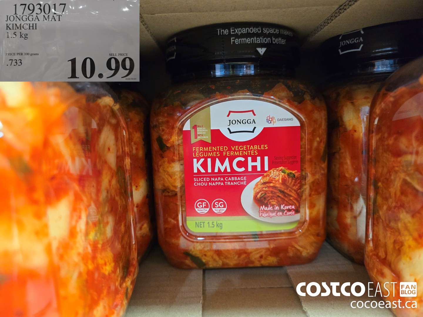 1793017 JONGGA MAT KIMCHI 1.5 KG $10.99