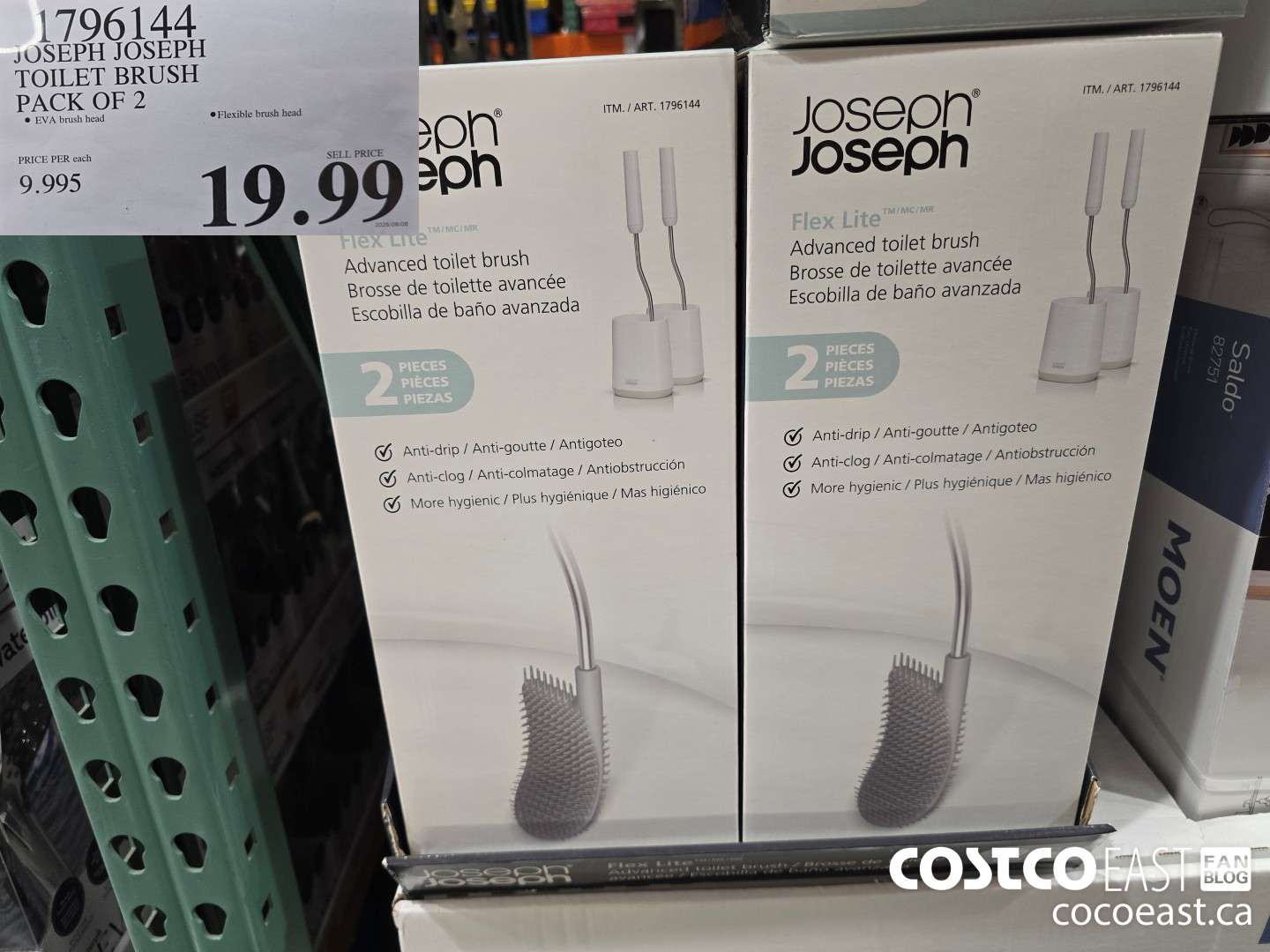 1796144 JOSEPH JOSEPH TOILET BRUSH PACK OF 2 $19.99