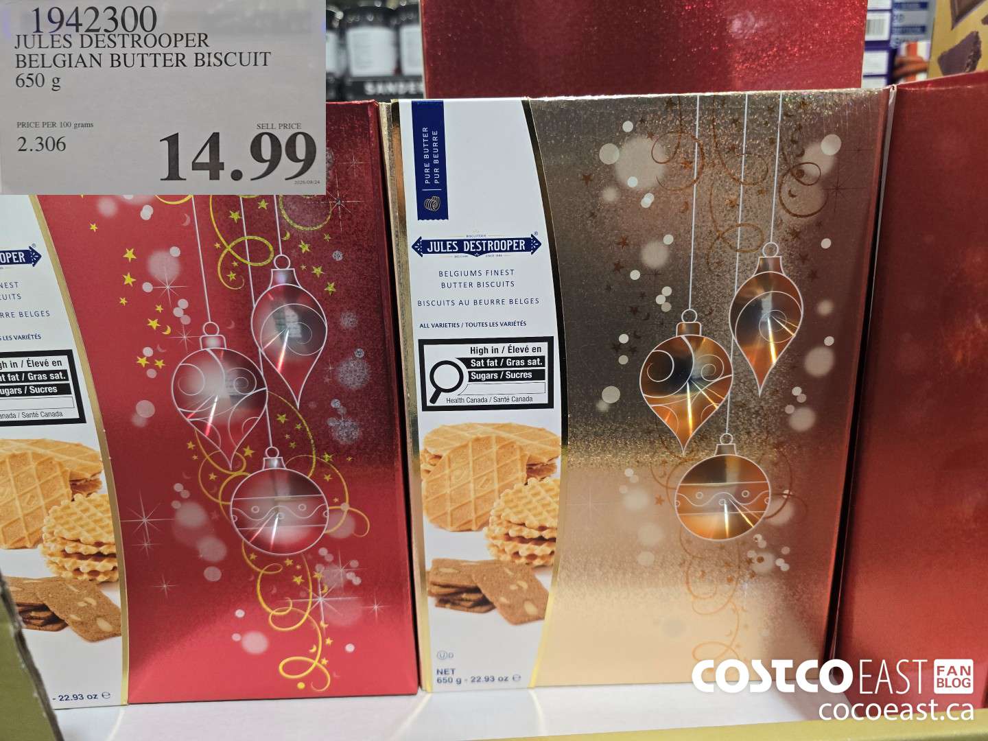 1942300 JULES DESTROOPER BELGIAN BUTTER BISCUIT 650 g $14.99