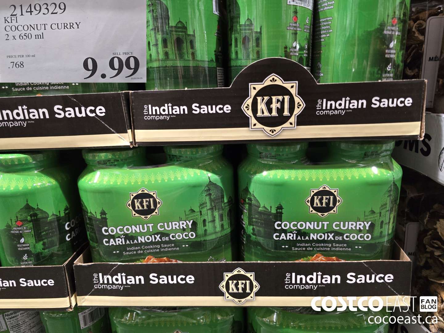 2149329 KFI COCONUT CURRY 2 x 650 ml $9.99