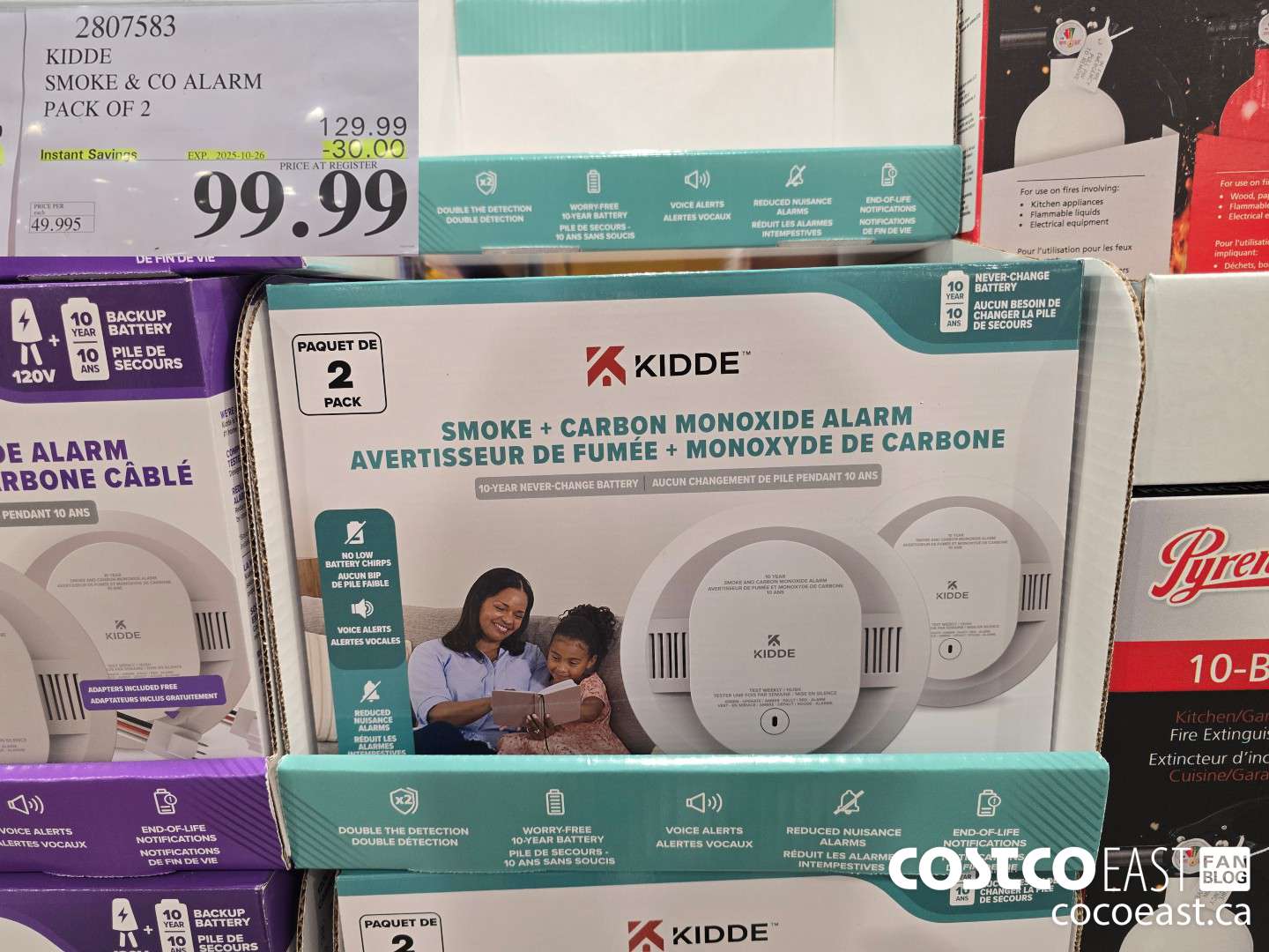 2807583 KIDDE SMOKE & CO ALARM PACK OF 2  ($30.00 INSTANT SAVINGS EXPIRES ON 2025-10-26) $99.99