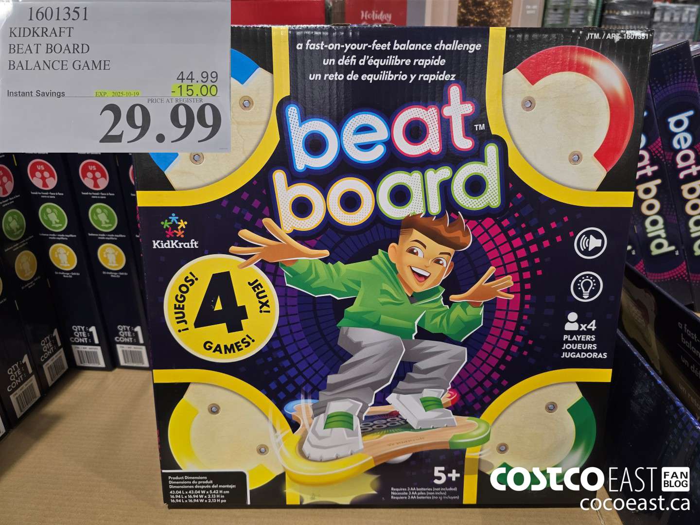1601351 KIDKRAFT BEAT BOARD BALANCE GAME ($15.00 INSTANT SAVINGS EXPIRES ON 2025-10-19) $29.99