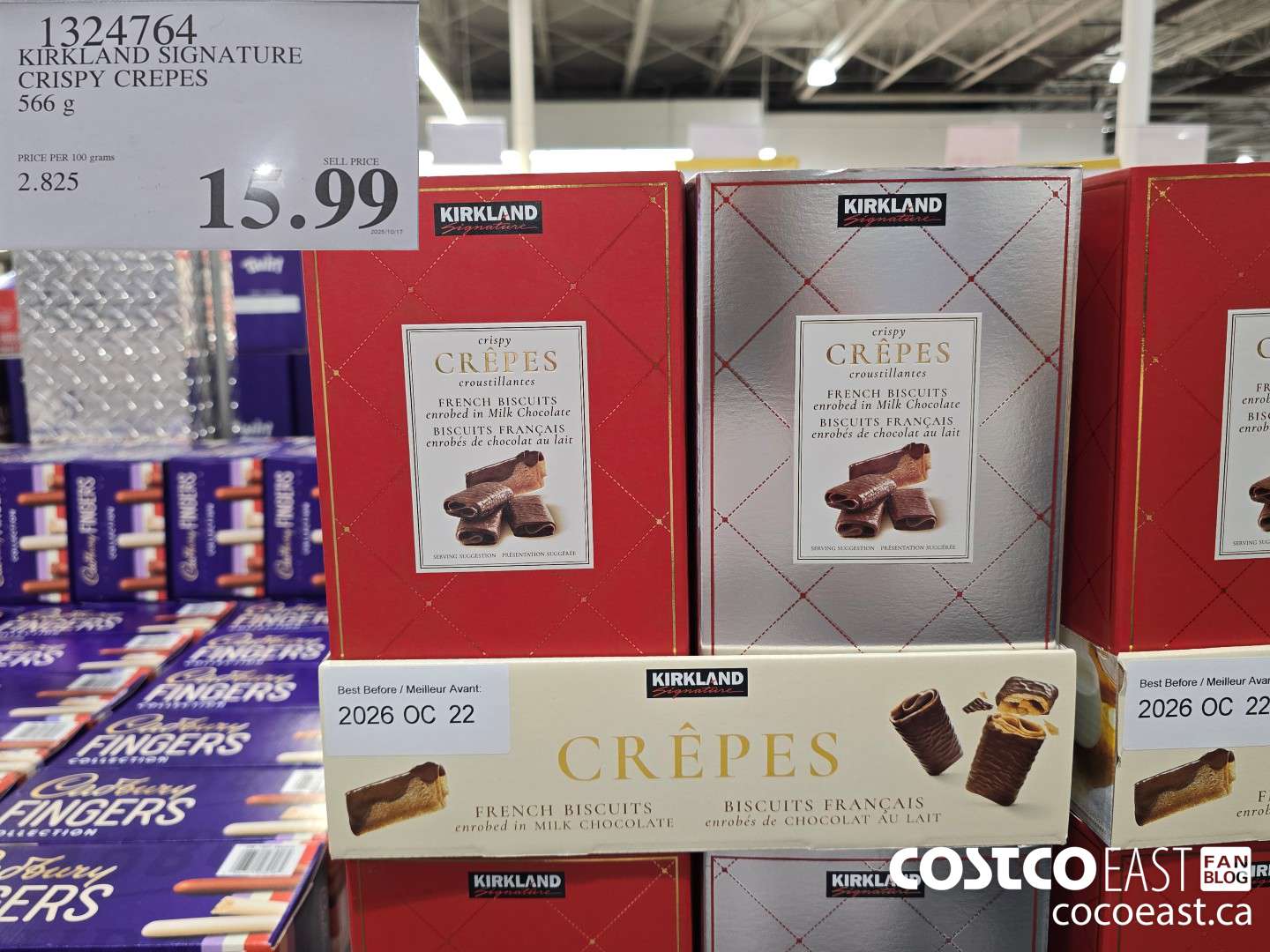 1324764 KIRKLAND SIGNATURE CRISPY CREPES 566 G $15.99