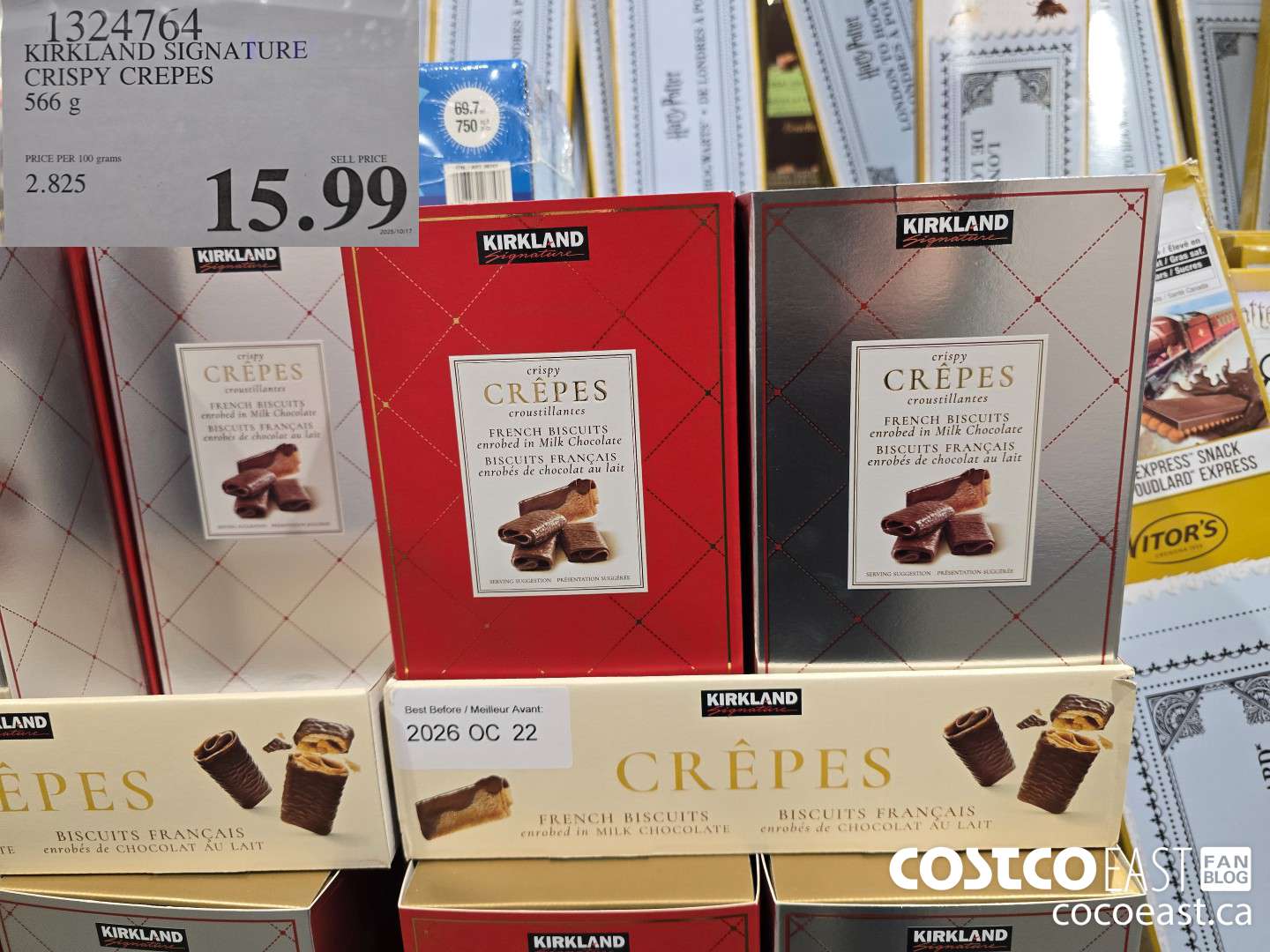 1324764 KIRKLAND SIGNATURE CRISPY CREPES 566 G $15.99