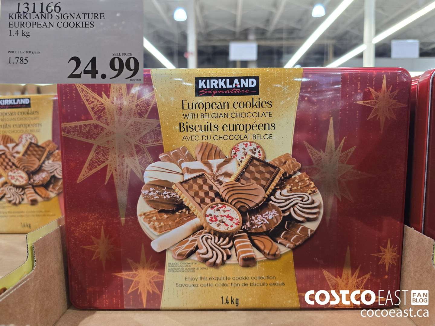 131166 KIRKLAND SIGNATURE EUROPEAN COOKIES 1.4 kg $24.99