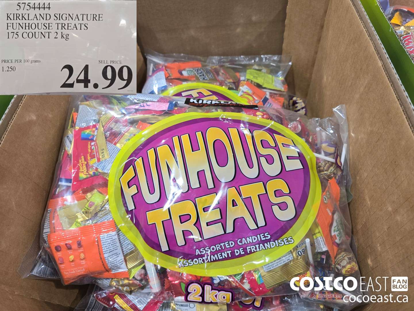 5754444 KIRKLAND SIGNATURE FUNHOUSE TREATS 175 COUNT 2.0 kg $24.99