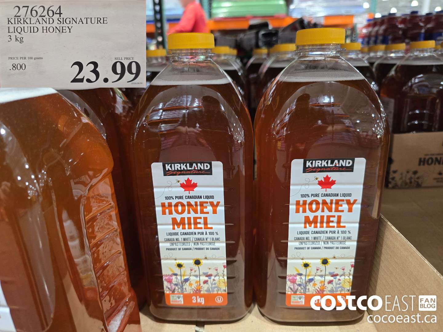 276264 KIRKLAND SIGNATURE LIQUID HONEY 3 KG $23.99