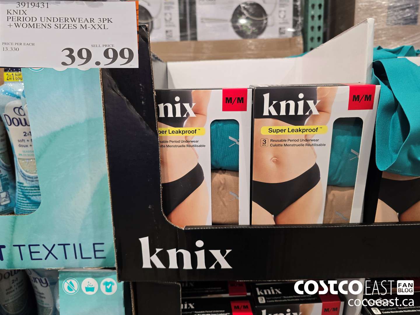 3919431 KNIX PERIOD UNDERWEAR 3PK + WOMENS SIZES M-XXL $39.99