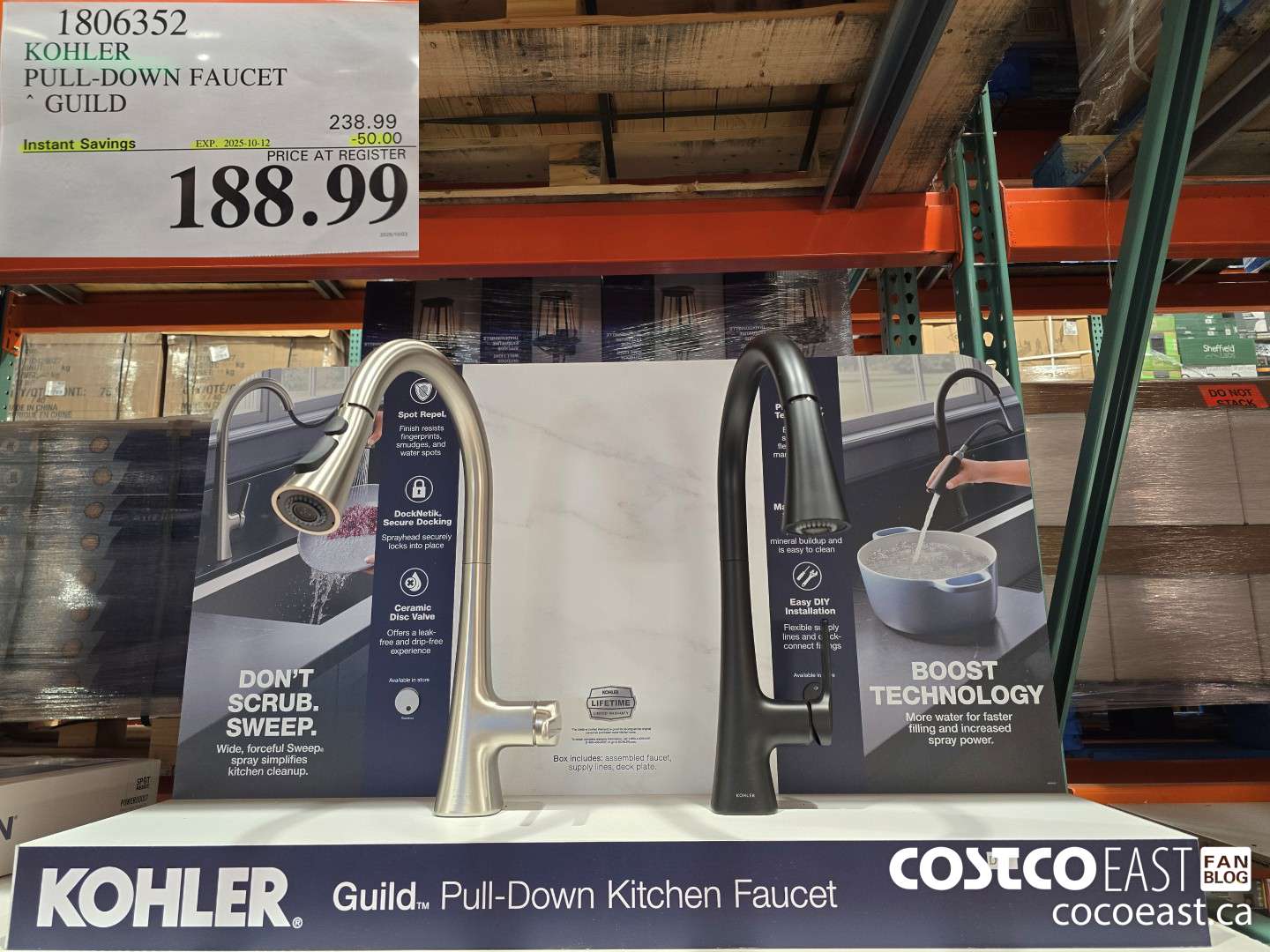 1806352 KOHLER PULL-DOWN FAUCET GUILD ($50.00 INSTANT SAVINGS EXPIRES ON 2025-10-12) $188.99