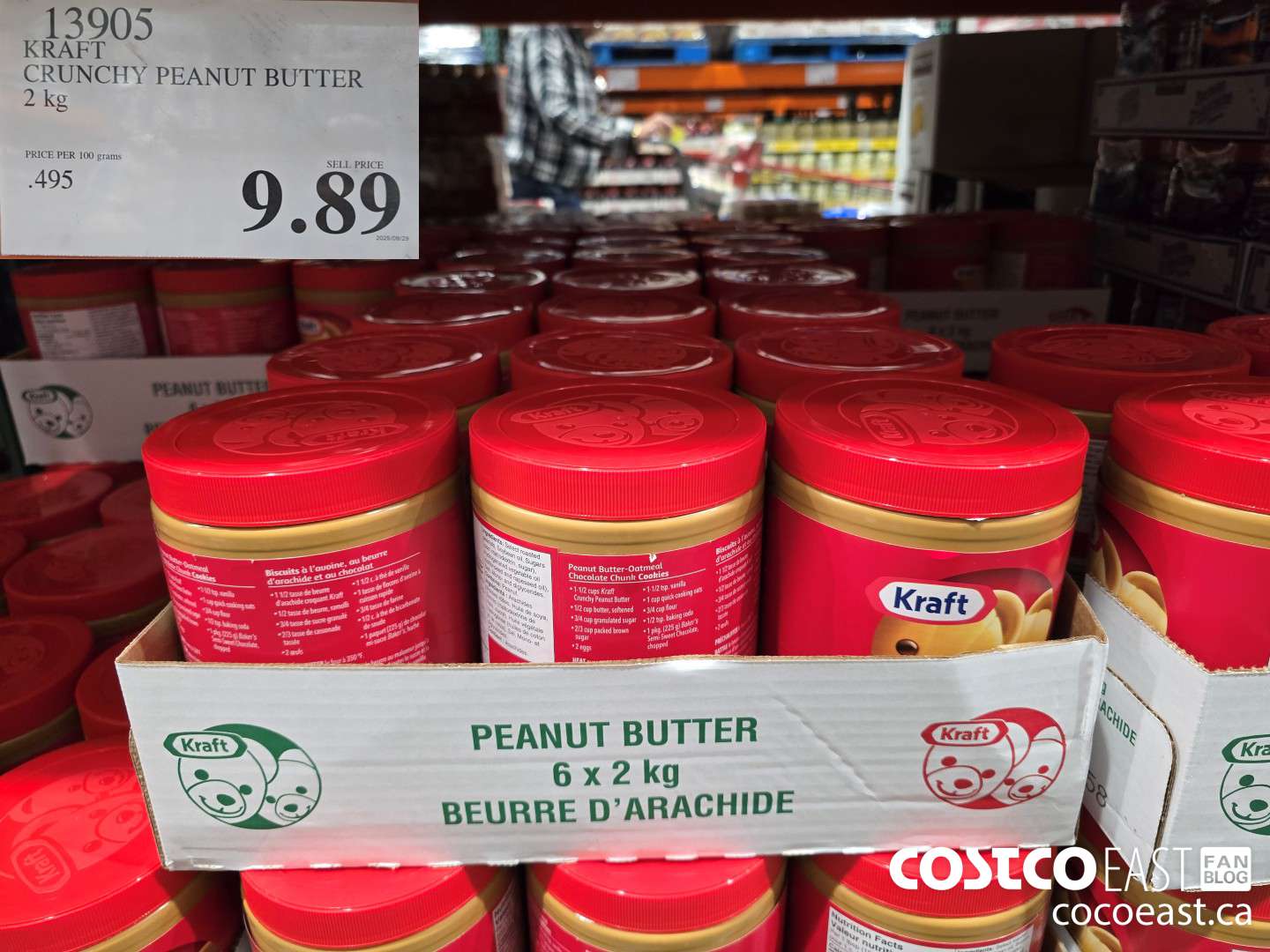 13905 KRAFT CRUNCHY PEANUT BUTTER 2 KG $9.89